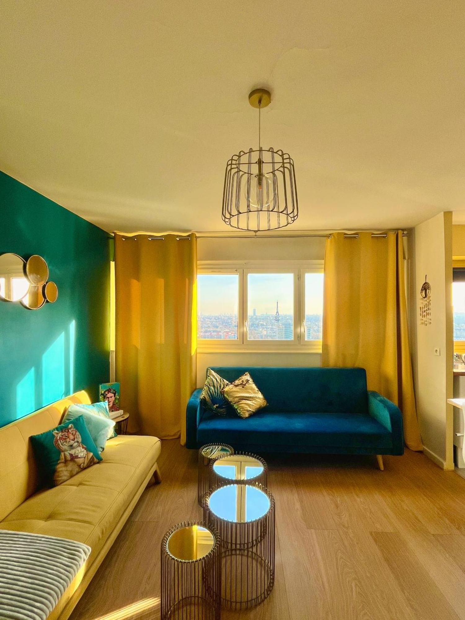 Vue Panoramique Sur Paris : Sublime Appartement Au Centre De Courbevoie Bagian luar foto